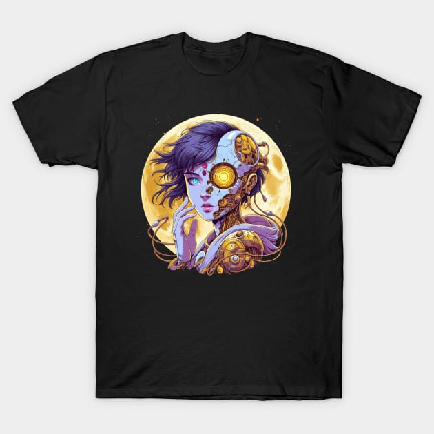 Cyberpunk girl T-Shirt by T-Shirt Paradise